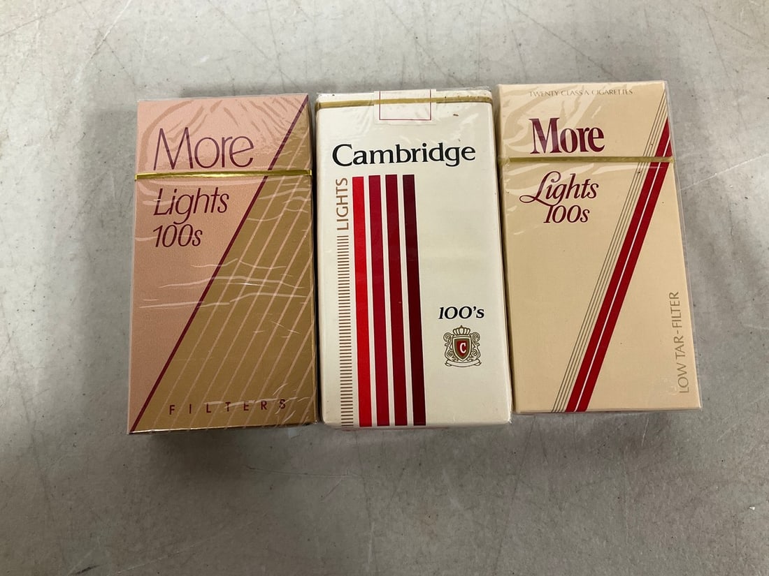 Vintage Tobbaco Packs(Cambridge and More-sealed, 3 packs total): Vintage Tobbaco Packs(Cambridge and More-sealed, 3 packs total)