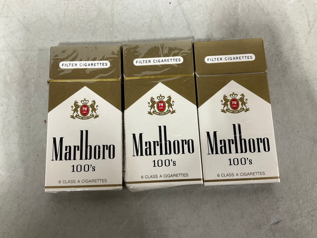 Vintage Tobbaco Packs(Marlboro Lights-sealed, 3 packs total) (1 of 1)