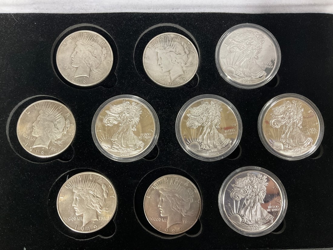 Replica coins in case: Replica coins in case