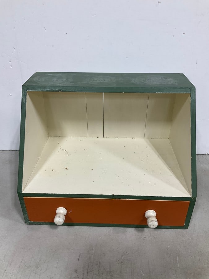 Painted one drawer cabinet (17.5in.x11.5in.x14in.) (1 of 1)