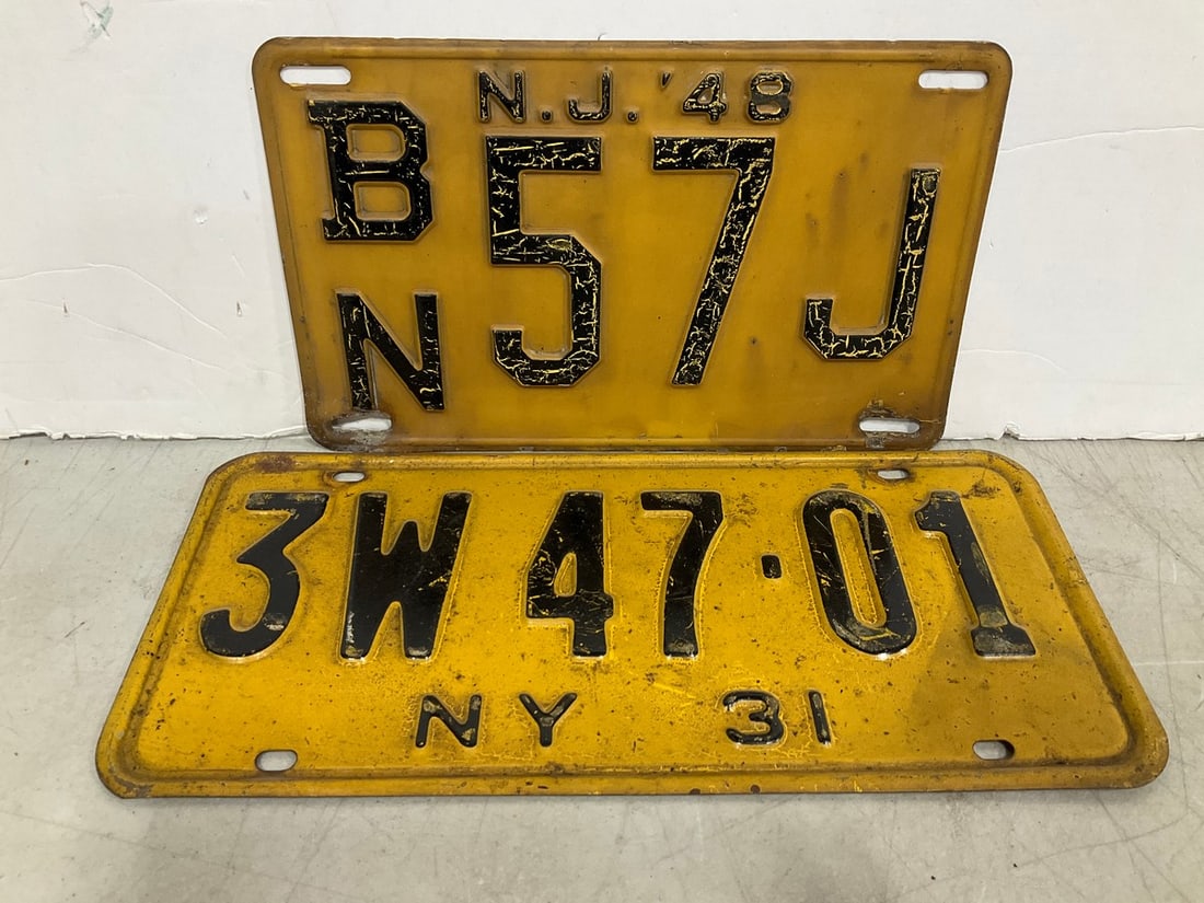 License plates: License plates