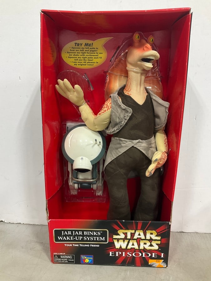 Star Wars Jar Jar Binks Wake Up System Collectible *new in box*: Star Wars Jar Jar Binks Wake Up System Collectible *new in box*
