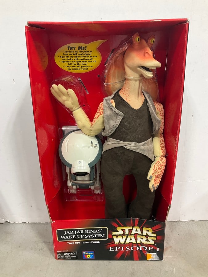 Star Wars Jar Jar Binks Wake Up System Collectible *new in box*: Star Wars Jar Jar Binks Wake Up System Collectible *new in box*