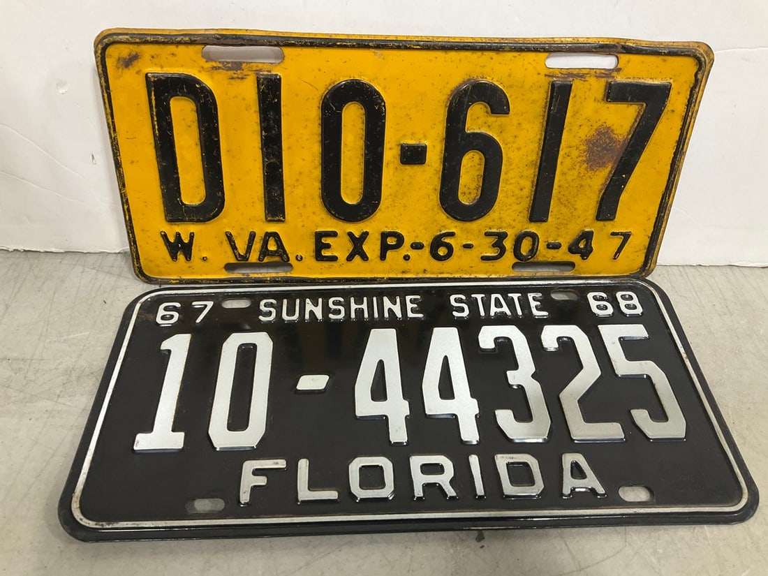 Vintage License Plates: Vintage License Plates
