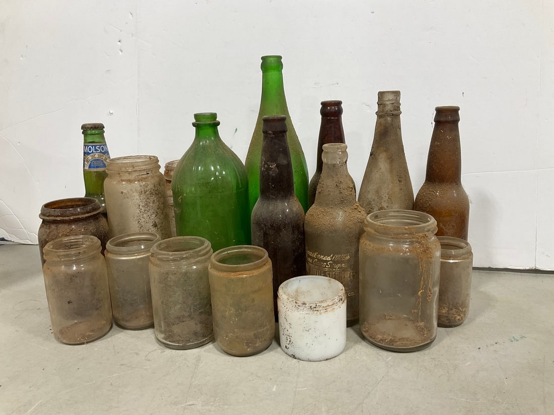 Various Vintage Bottles (12in Tallest) (1 of 1)