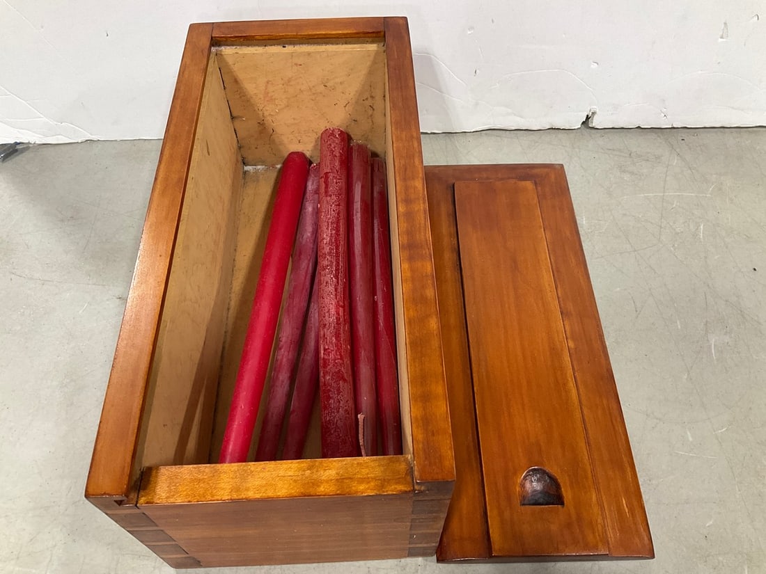 Dovetailed Tiger Maple Candle Box: Dovetailed Tiger Maple Candle Box