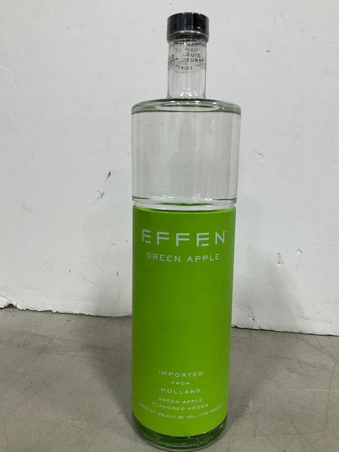 Effen Green Apple Flavored Vodka - 37.5% (1L) *FULL*: Effen Green Apple Flavored Vodka - 37.5% (1L) *FULL*