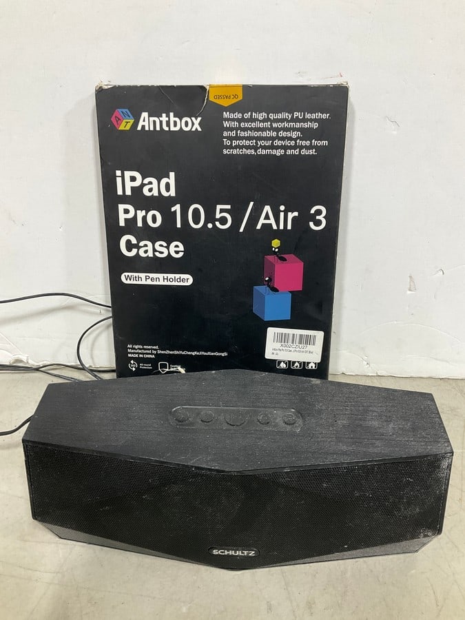 Schultz Speaker, and Ipad Pro 10.5/Air 3 Case with Pen Holder: Schultz Speaker, and Ipad Pro 10.5/Air 3 Case with Pen Holder