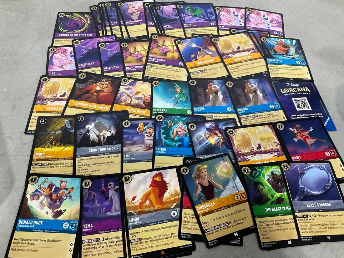Disney Lorcana trading cards: Disney Lorcana trading cards