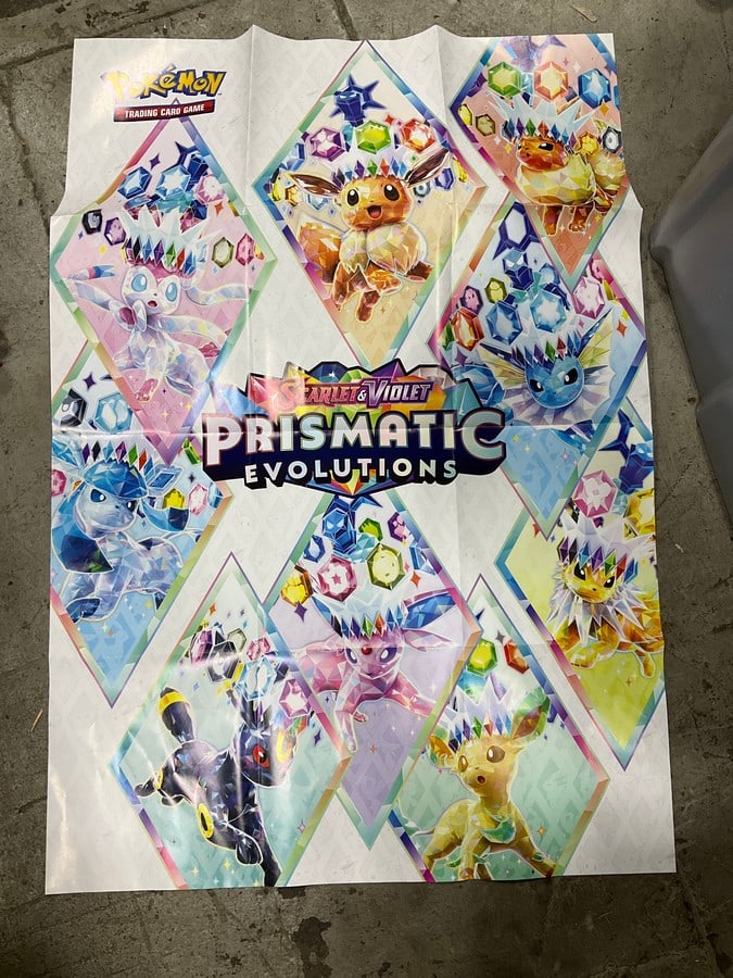 Pokemon Scarlet and Violet Prismatic Evolutions poster(26.5in.x39in.): Pokemon Scarlet and Violet Prismatic Evolutions poster(26.5in.x39in.)