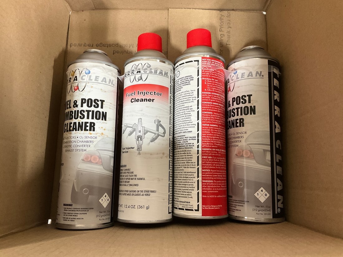 Fuel injector cleaner/fuel and post combustion cleaner(12.4fl.oz.each-4 total) (1 of 1)