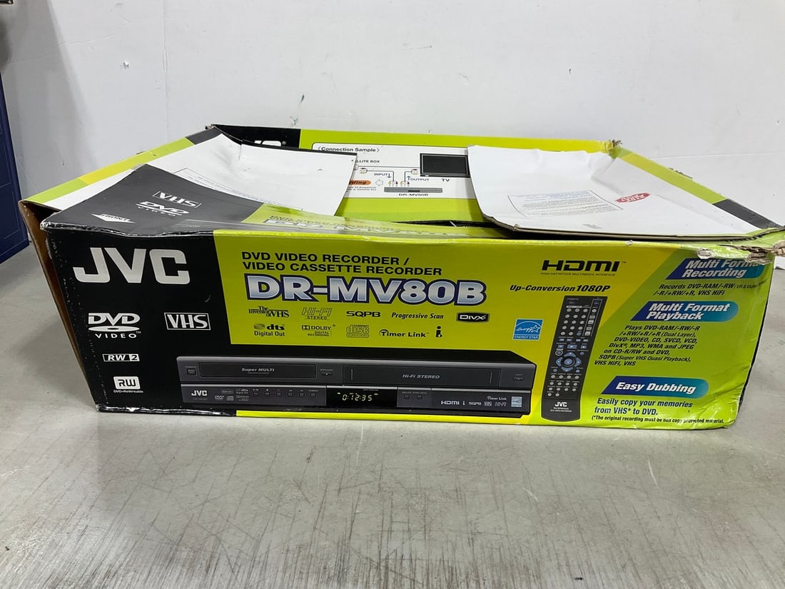 DVD video recorder/video cassette recorder(model:DR-MV80B) (1 of 1)