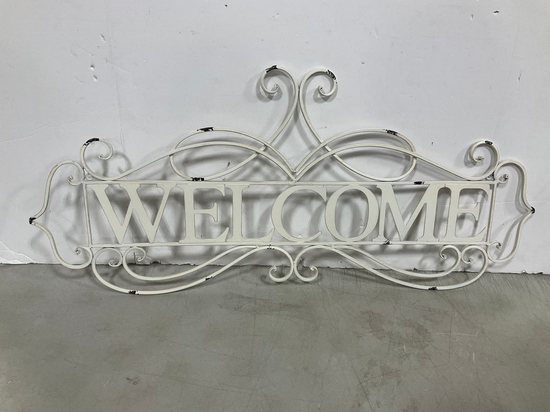 Metal Welcome sign(33inx14in.) (1 of 1)