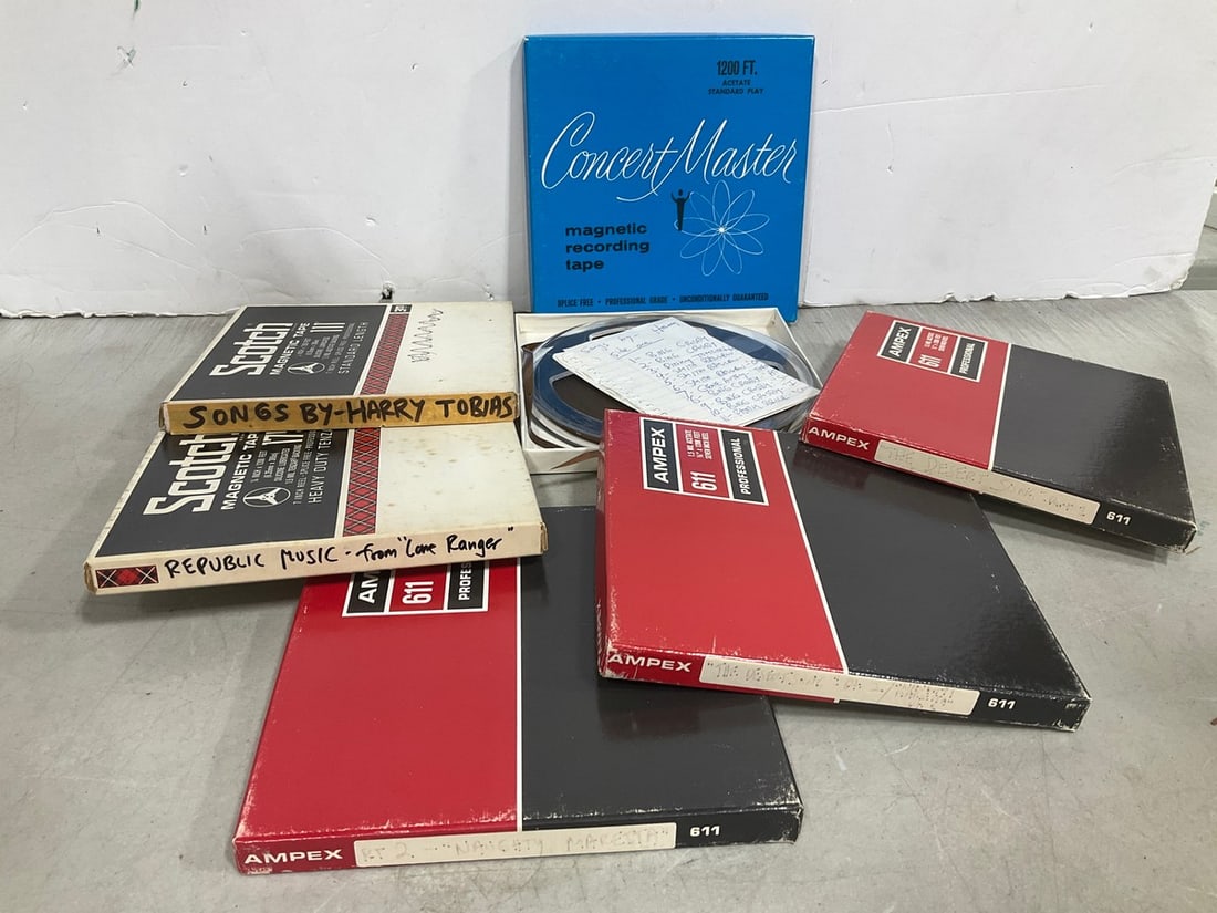 Vintage audio tape reels: Vintage audio tape reels