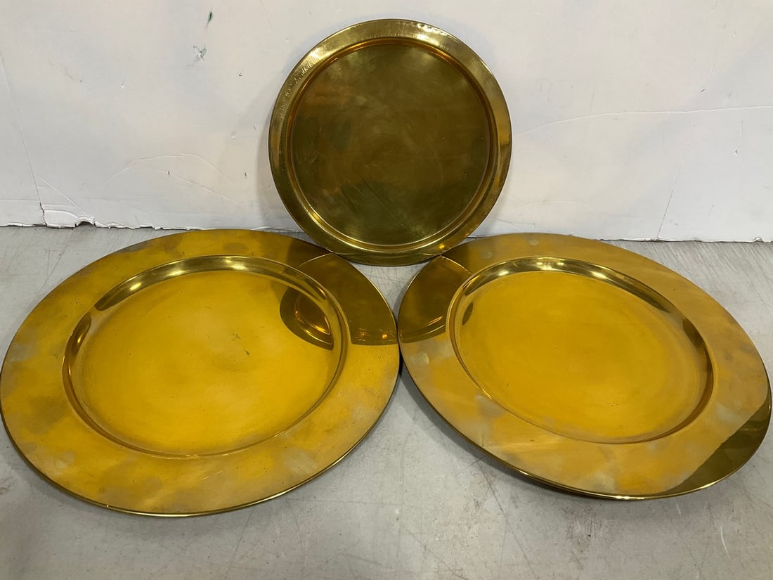 Brass Chargers (12in Across) (1 of 1)