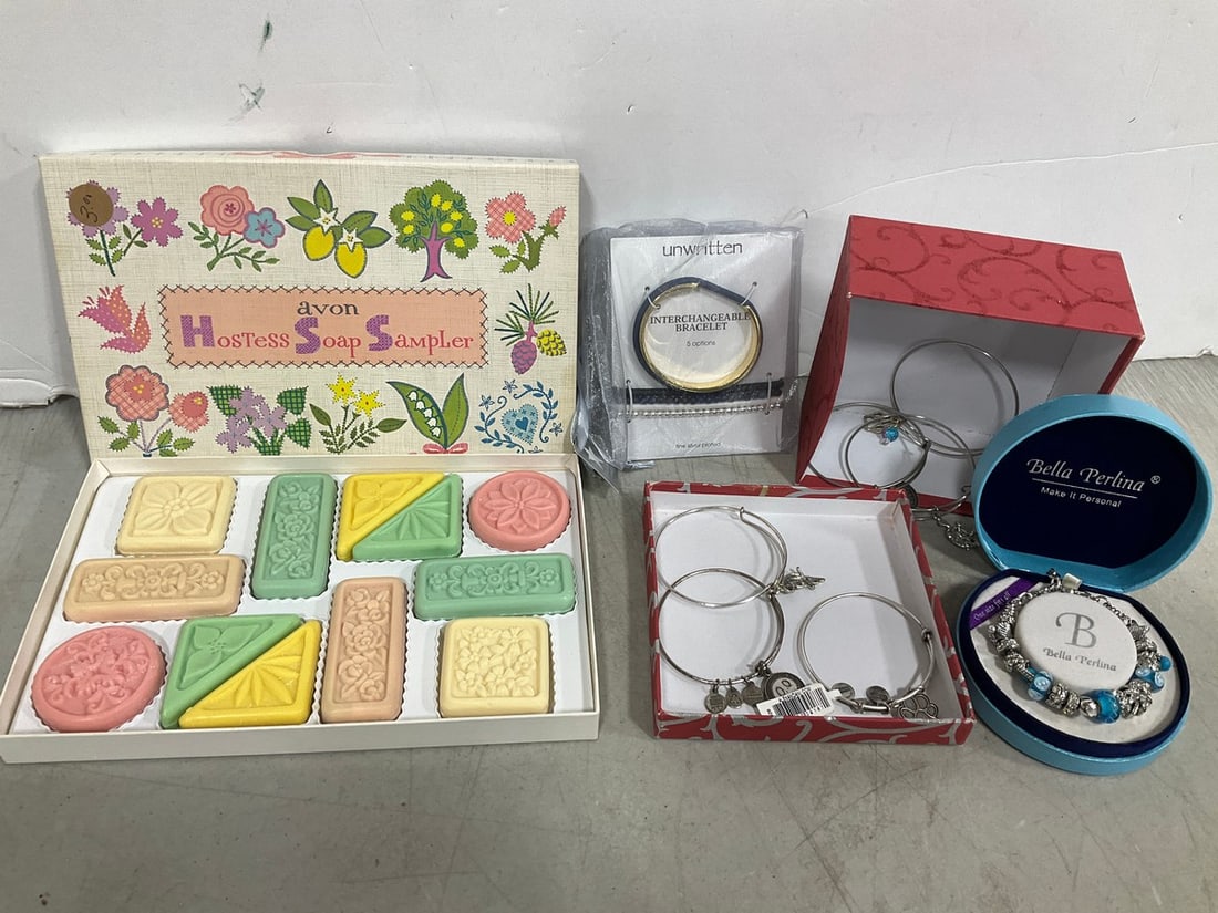 Avon Soap Sampler, and Various Bracelets: Avon Soap Sampler, and Various Bracelets
