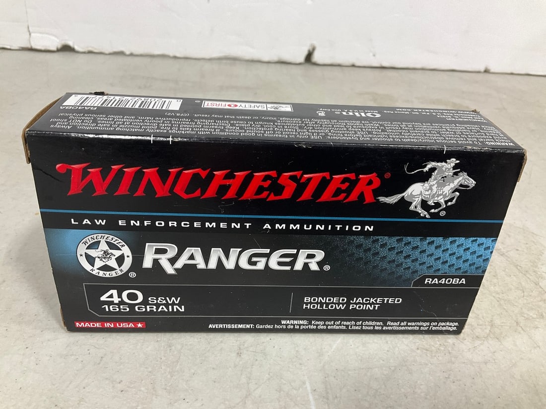 Winchester Law Enforcement Ammunition (40S&W 165 Grain - 50 Cartridges): Winchester Law Enforcement Ammunition (40S&W 165 Grain - 50 Cartridges)