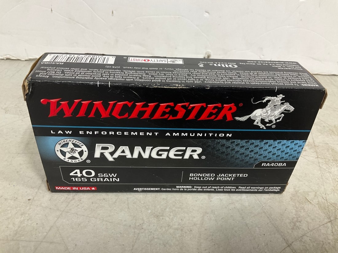 Winchester Law Enforcement Ammunition (40S&W 165 Grain - 50 Cartridges): Winchester Law Enforcement Ammunition (40S&W 165 Grain - 50 Cartridges)