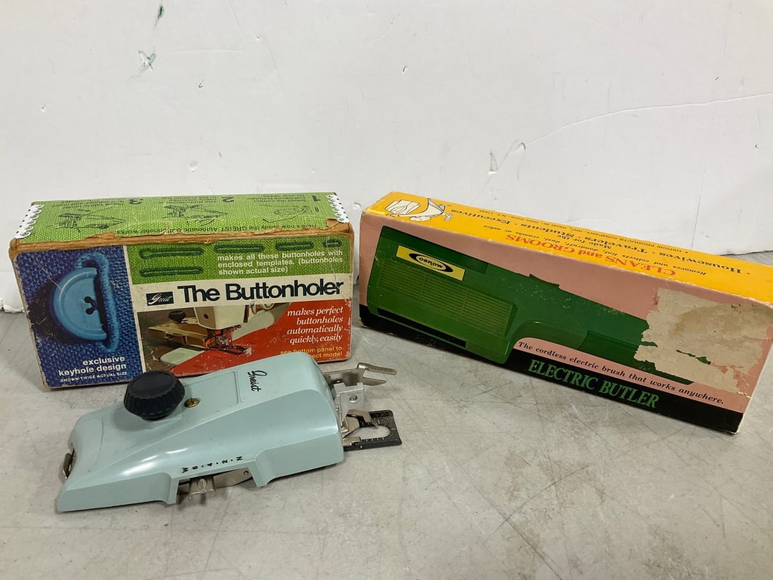 Vintage Buttonholer, and Electronic Butler: Vintage Buttonholer, and Electronic Butler