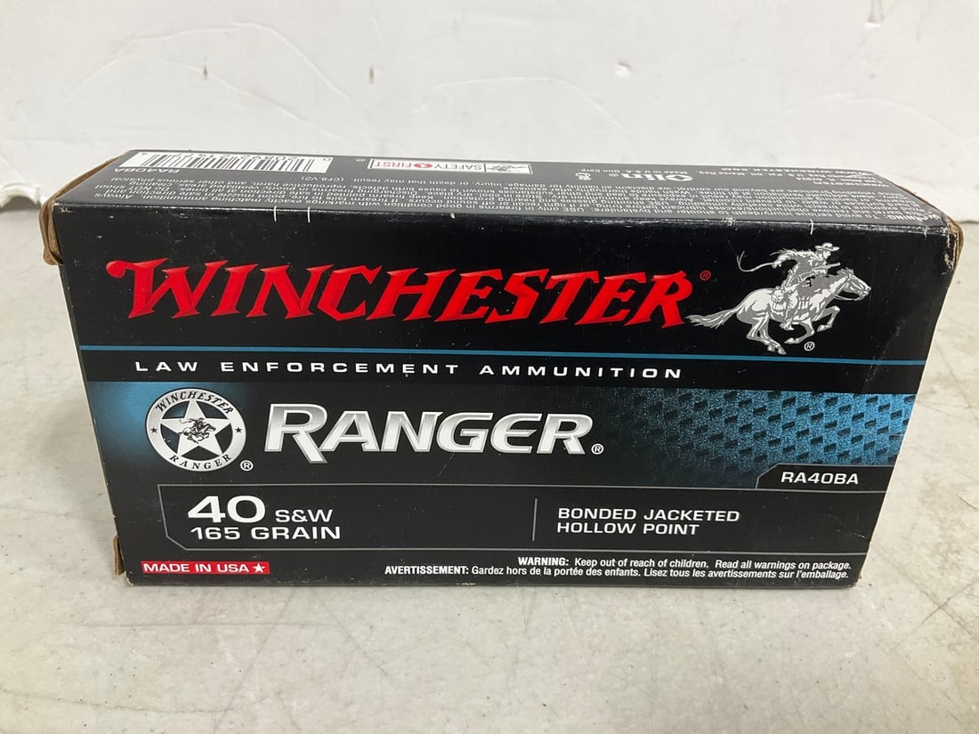 Winchester Law Enforcement Ammunition (40S&W 165 Grain - 50 Cartridges): Winchester Law Enforcement Ammunition (40S&W 165 Grain - 50 Cartridges)