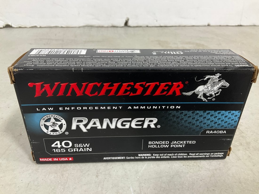Winchester Law Enforcement Ammunition (40S&W 165 Grain - 50 Cartridges): Winchester Law Enforcement Ammunition (40S&W 165 Grain - 50 Cartridges)