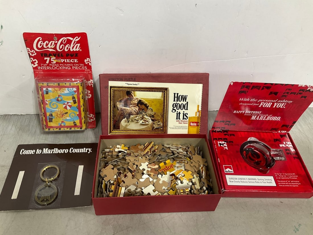 Marlboro Ashtray, Keychain, Puzzle, and more: Marlboro Ashtray, Keychain, Puzzle, and more