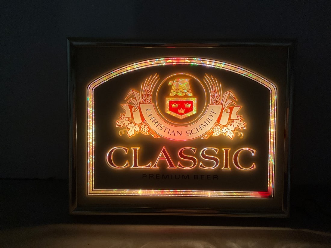 Classic Premium Beer Light Up Sign *working* (15inx18.5in) (1 of 1)