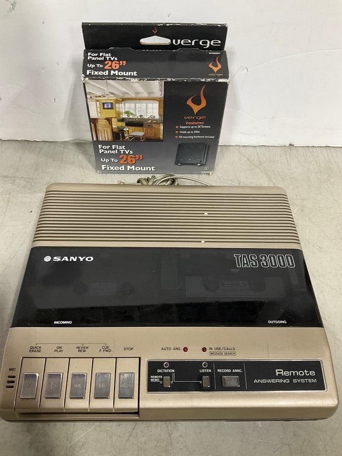 Sanyo Remote Answering System (TAS 3000), and TV Mount: Sanyo Remote Answering System (TAS 3000), and TV Mount