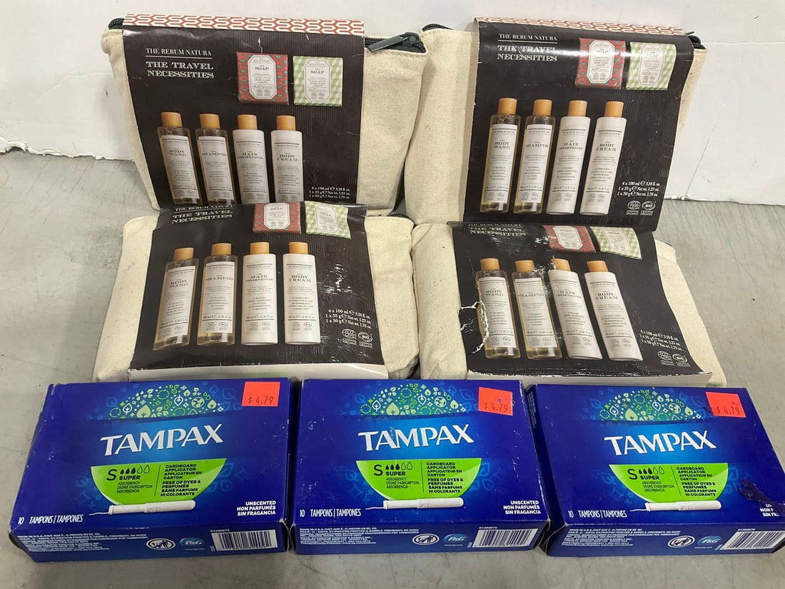 Travel Necessities Travel Bags, and Super Sized Tampax: Travel Necessities Travel Bags, and Super Sized Tampax