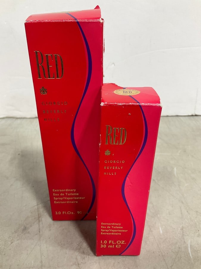 Red Giorgio Beverly Hills Perfumes (1Fl Oz and 3Fl Oz) *new in box*: Red Giorgio Beverly Hills Perfumes (1Fl Oz and 3Fl Oz) *new in box*