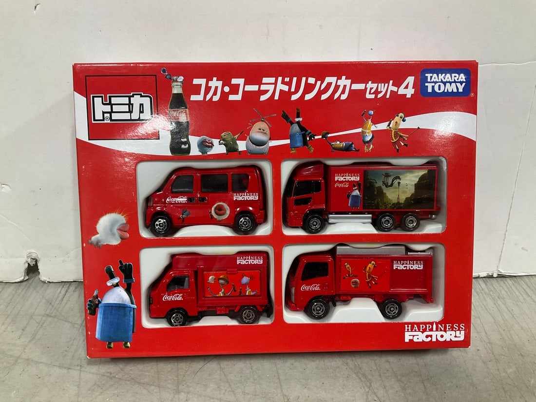 Takara Tomy Coca-Cola Drink Car Set of 4 *new in box* (1 of 1)