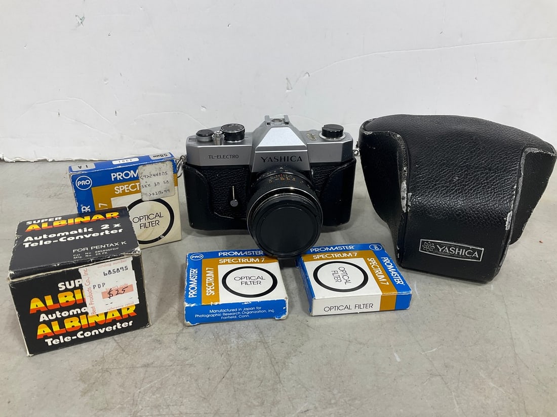 Yashica Camera with Case, and Parts: Yashica Camera with Case, and Parts