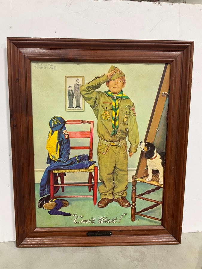 Framed Norman Rockwell Art Print (25inx30in) (1 of 1)