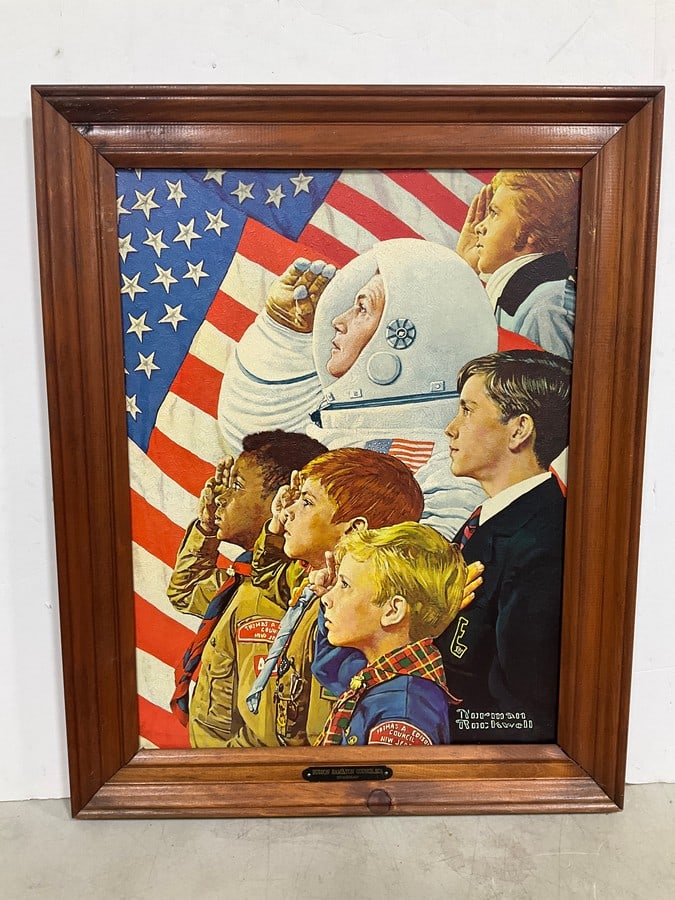 Framed Norman Rockwell Art Print (25inx30in) (1 of 1)