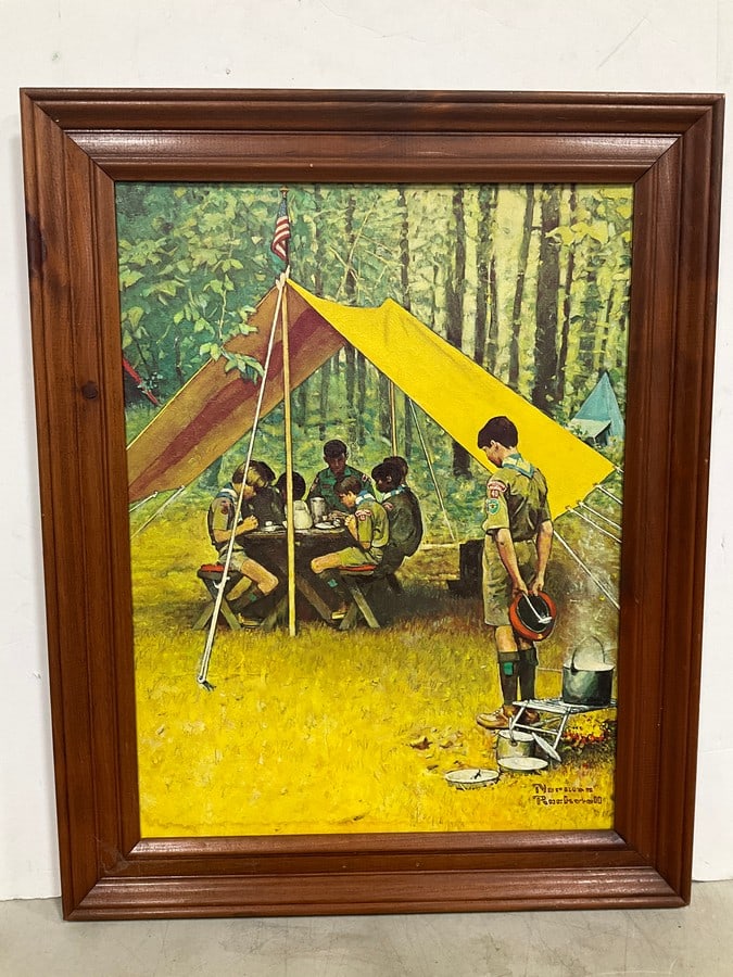 Framed Norman Rockwell Art Print (25inx30in) (1 of 1)