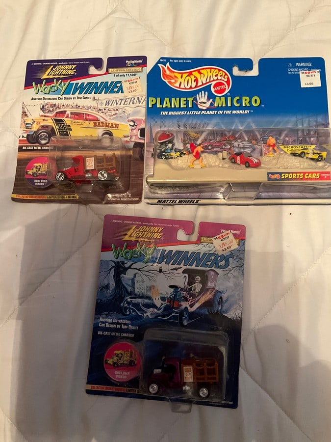 Johnny Lightning Wacky Winners and Hot Wheels in package (1 of 1)