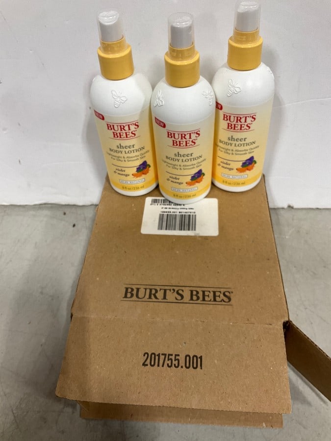 Burt's Bees Body lotion 3 bottles 8oz each bottle: Burt's Bees Body lotion 3 bottles 8oz each bottle