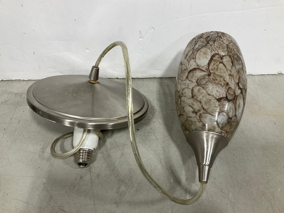 Marbled hanging lamp: Marbled hanging lamp