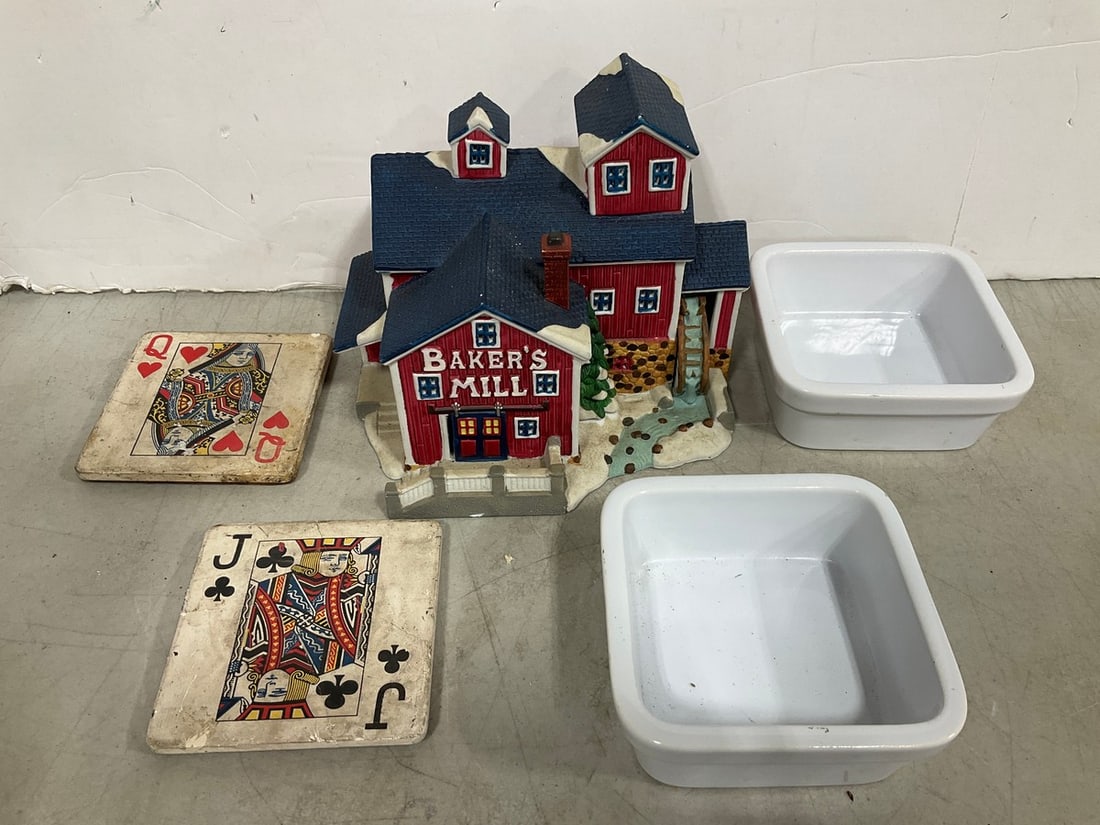 Vintage Lemax house, Jack/Queen coasters, and more: Vintage Lemax house, Jack/Queen coasters, and more