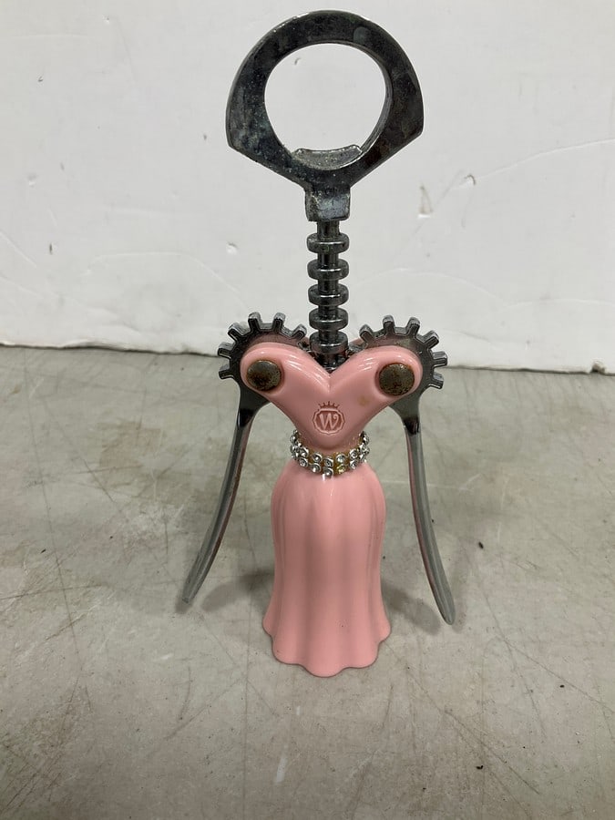 Wild Eye Designs pink dress with rhinestone belt corkscrew and bottle opener (1 of 1)