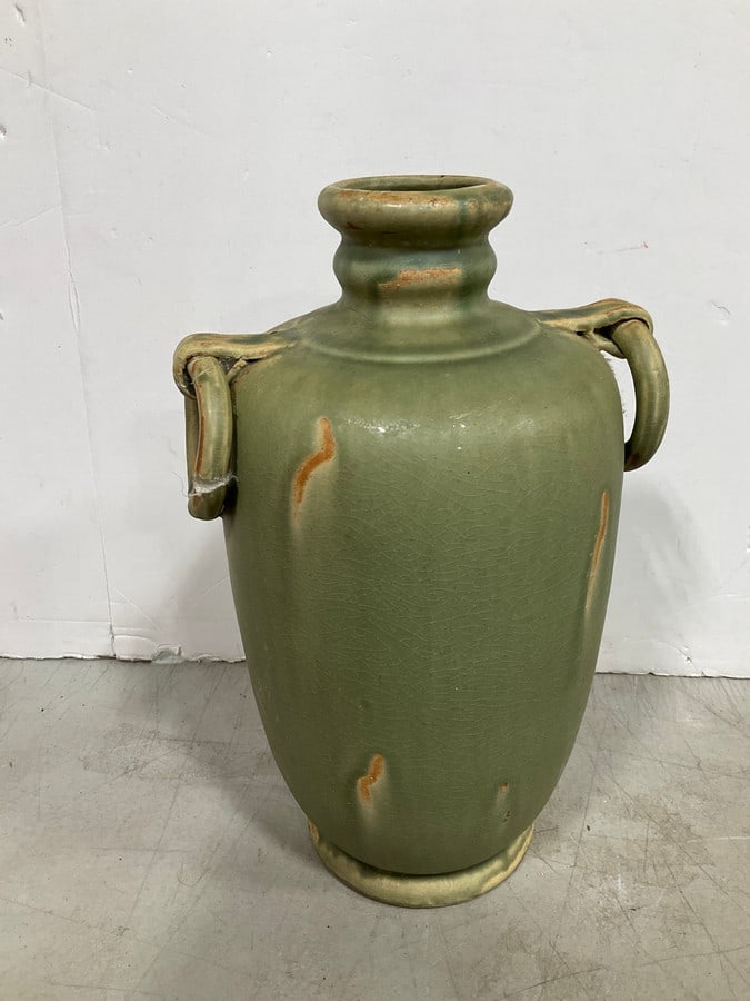 Vintage chinese style glazed ceramic vase(12.5in.tall) (1 of 1)