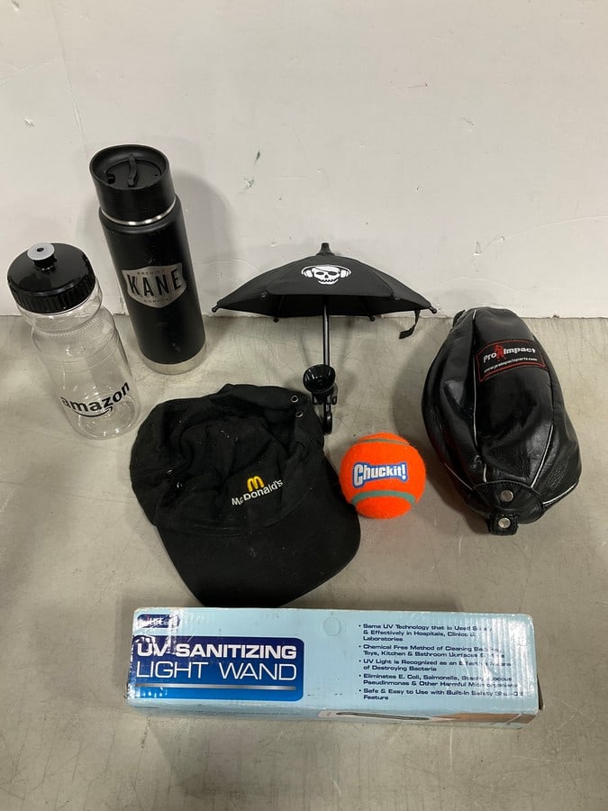 McDonald's hat, UV sanitizing wand, Kane thermos bottle, and more: McDonald's hat, UV sanitizing wand, Kane thermos bottle, and more