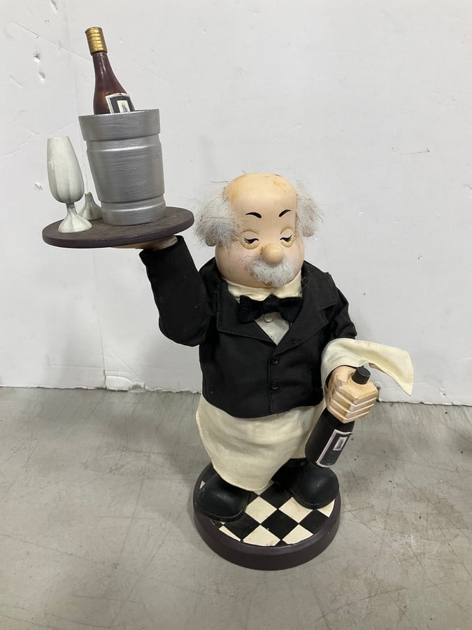 Zim's Heirloom collectibles wine waiter(15in.tall): Zim's Heirloom collectibles wine waiter(15in.tall)