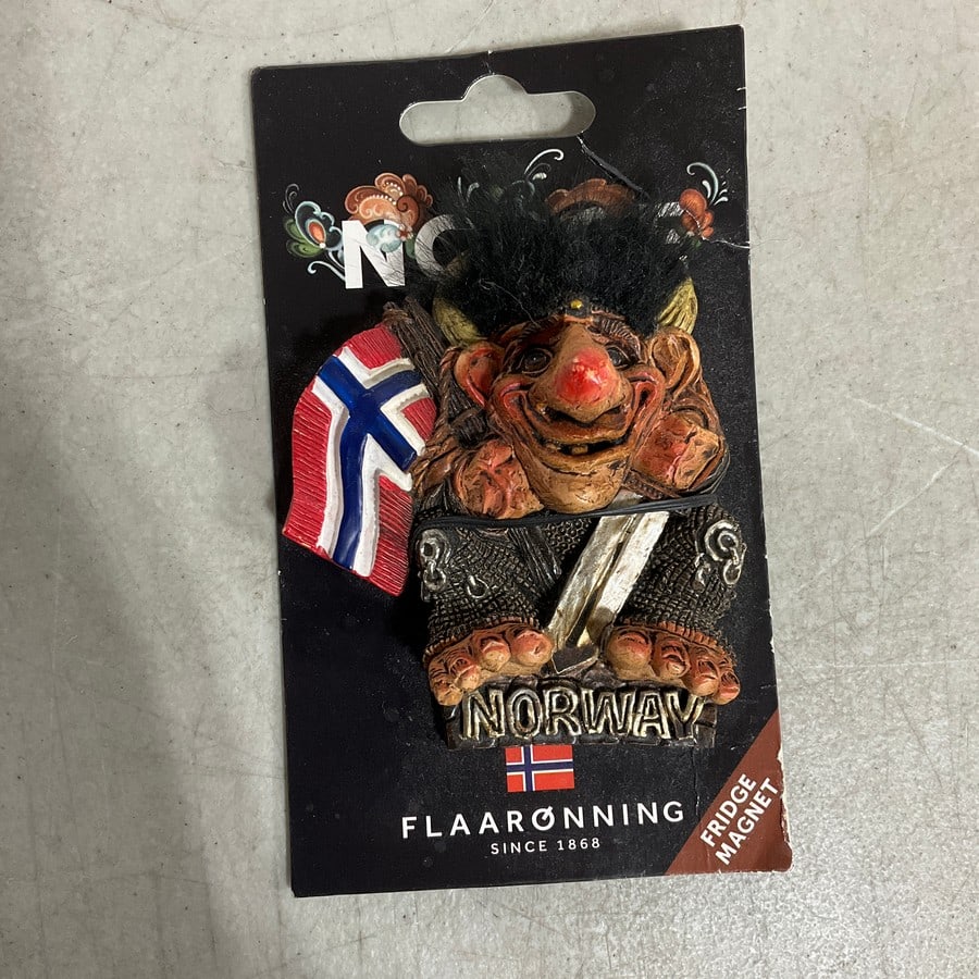 Handmade Norwegian troll magnet: Handmade Norwegian troll magnet