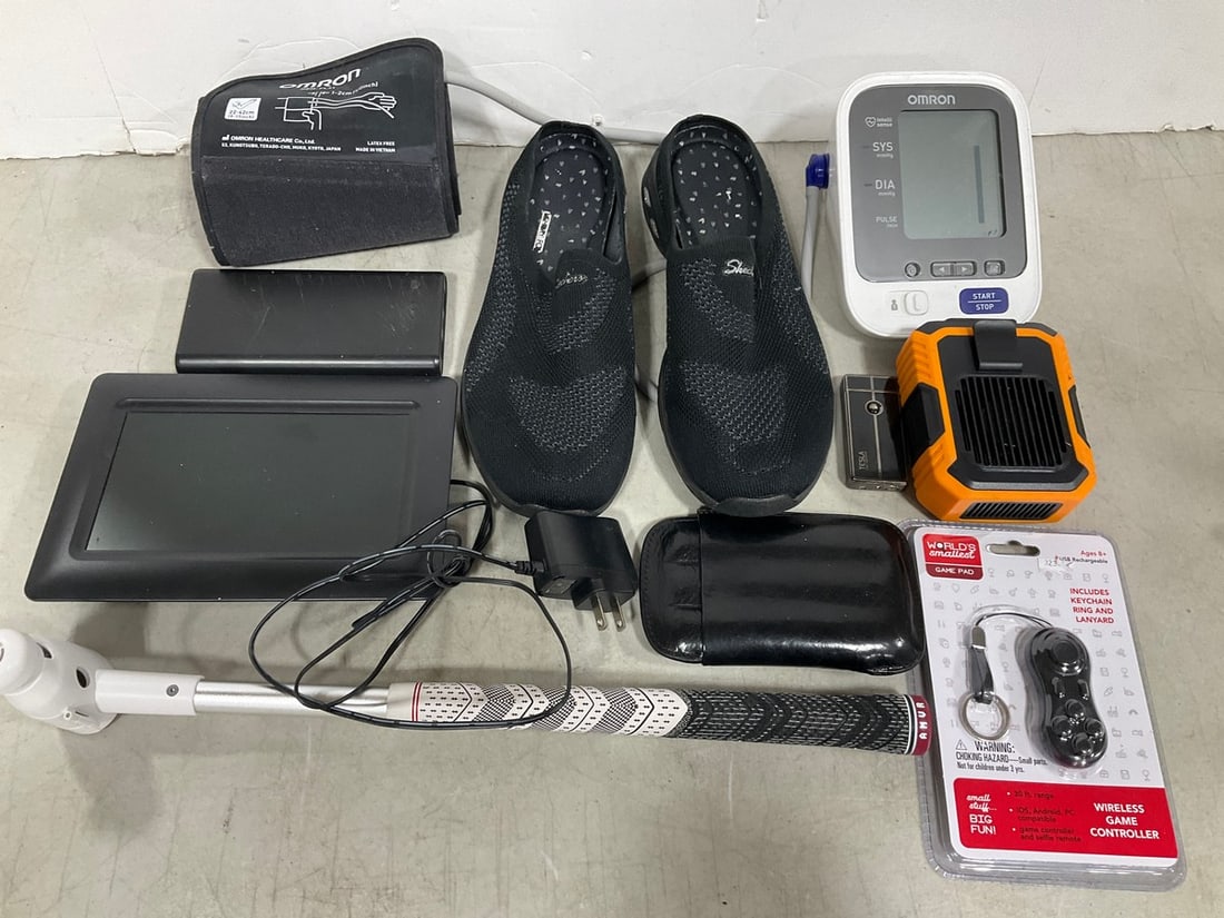 Blood Pressure Monitor, Skechers Water Shoes (9), Wireless Game Controller Lanyard, Digital Photo: Blood Pressure Monitor, Skechers Water Shoes (9), Wireless Game Controller Lanyard, Digital Photo Frame, and more