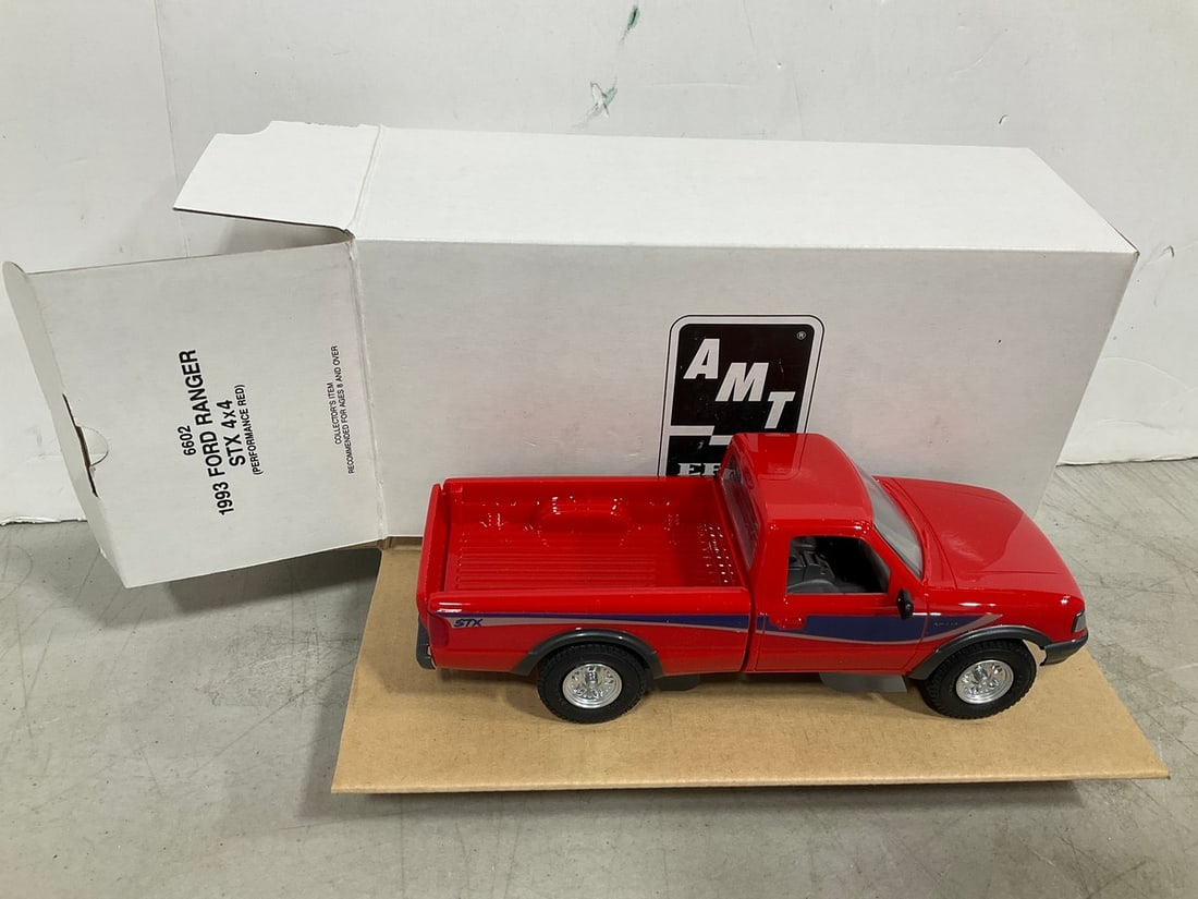 ERTL 1993 Ford Ranger STX Dealer Promo Car - Red: ERTL 1993 Ford Ranger STX Dealer Promo Car - Red