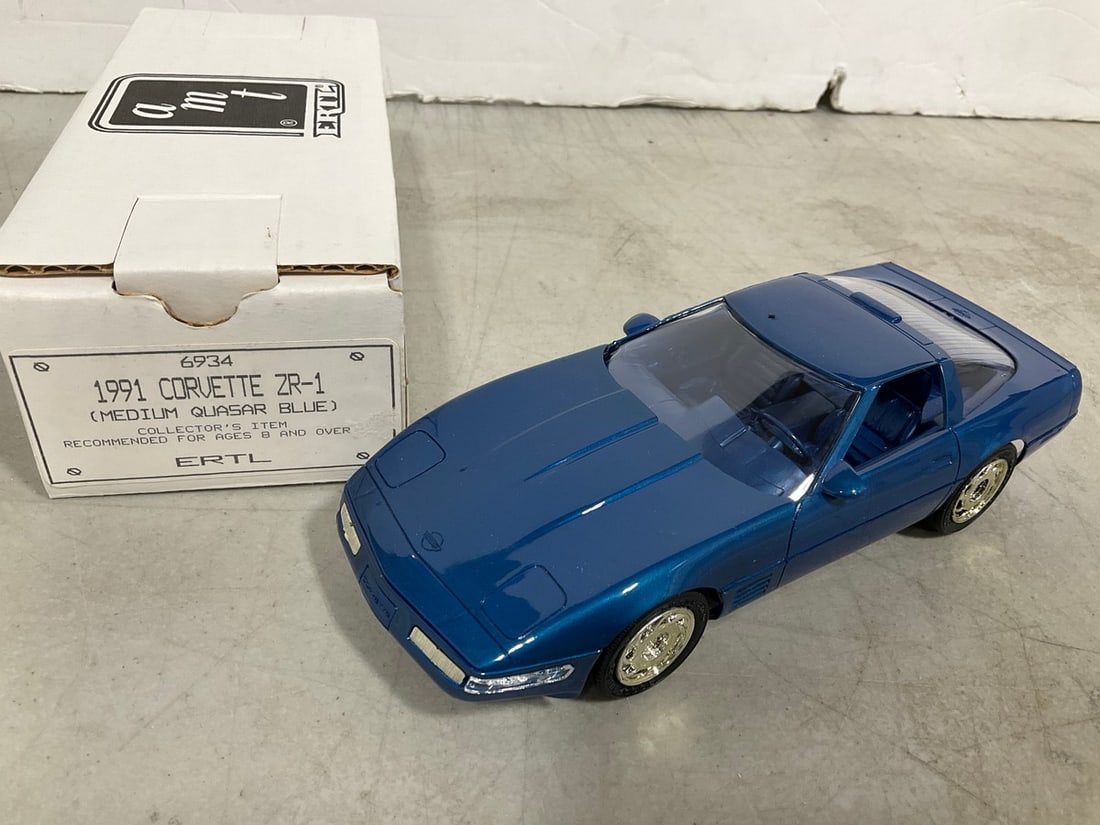 ERTL 1991 Corvette ZR-1 Dealer Promo Car - Blue: ERTL 1991 Corvette ZR-1 Dealer Promo Car - Blue