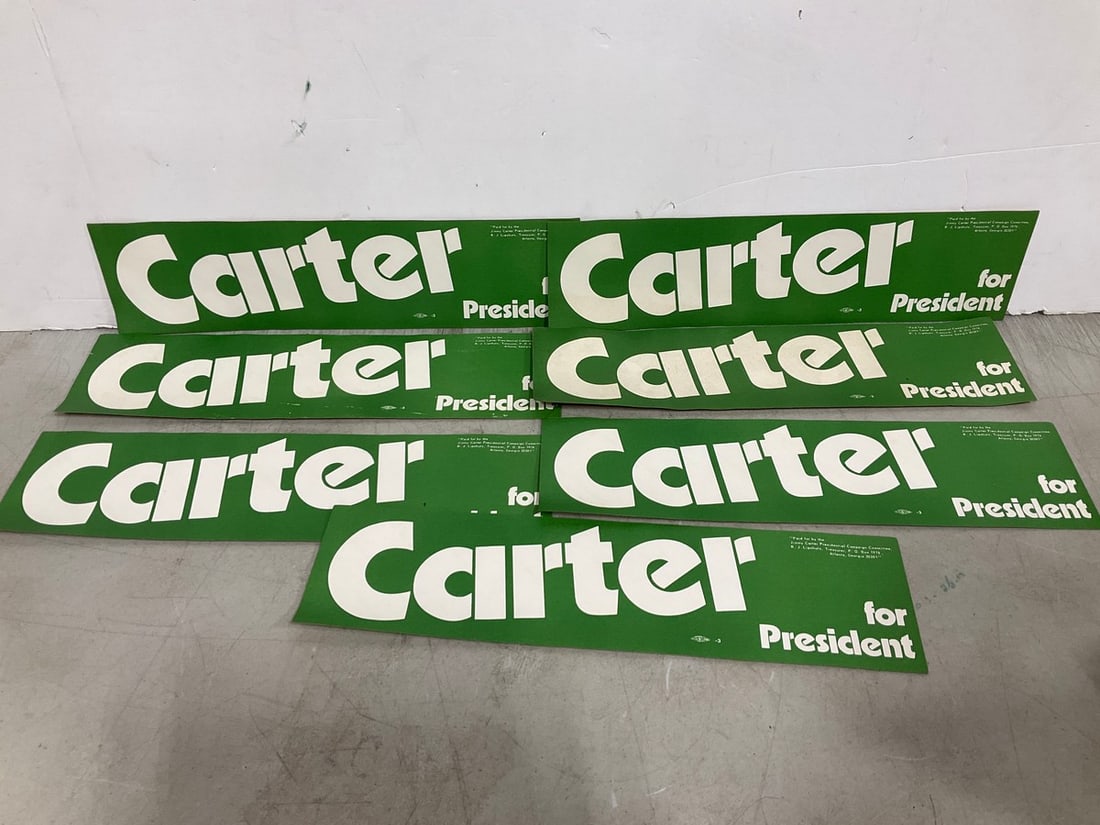 Vintage Carter for President bumper stickers: Vintage Carter for President bumper stickers