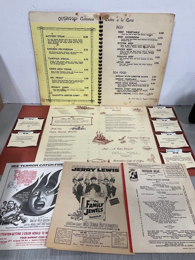 Vintage restaurant menus: Vintage restaurant menus