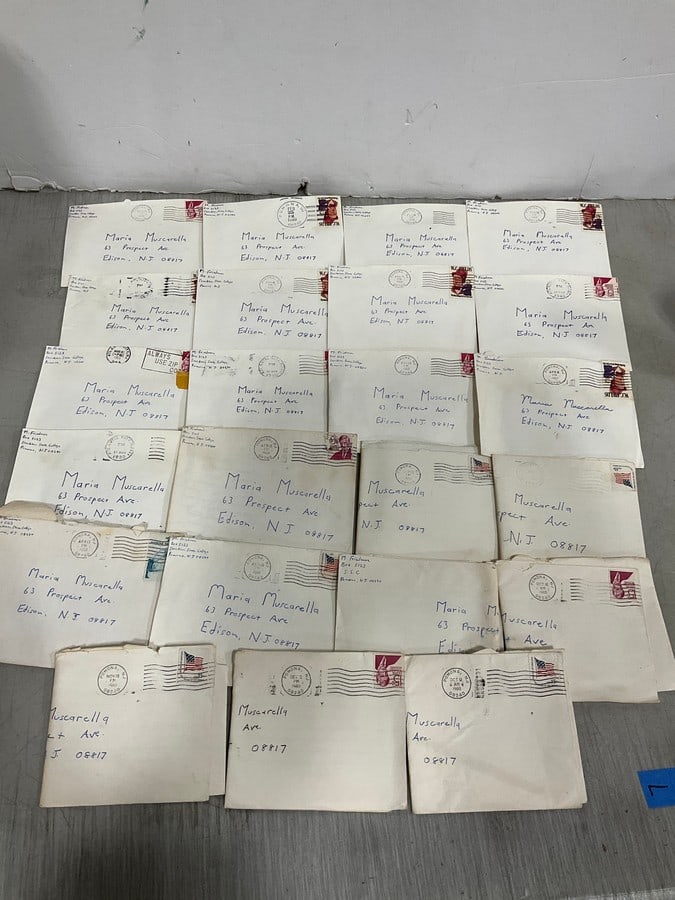 Vintage stamped postal envelopes: Vintage stamped postal envelopes